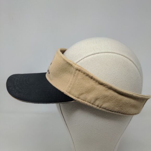 St. Maarten St. Martin West Indies Men's Strapback Sun Visor Cap Hat Tan 58CM - Picture 3 of 7